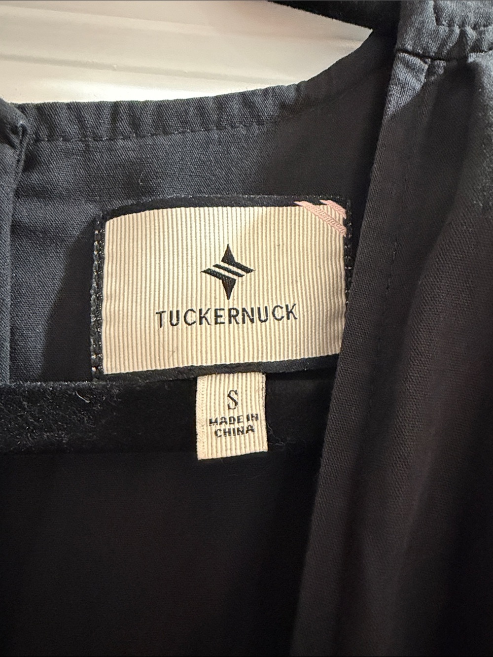 Tuckernuck Sutton Black Flutter-Sleeve V-Neck Maxi 100% Cotton Dress Size S - Picture 2 of 4